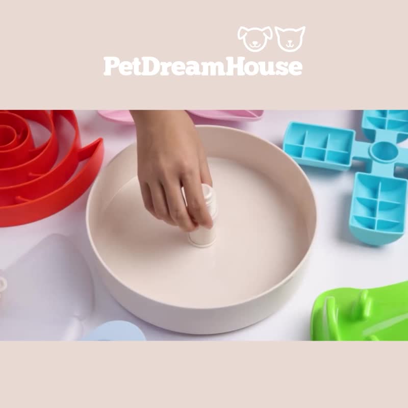 【貓狗用品】PetDreamHouse 旋轉益智慢食碗 渦輪 - 寵物碗/碗架/自動餵食器 - 其他材質 