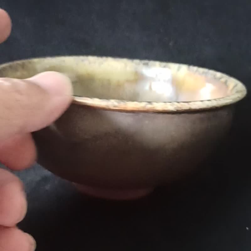 Wood fired celadon glazed tea bowl - ถ้วย - ดินเผา หลากหลายสี