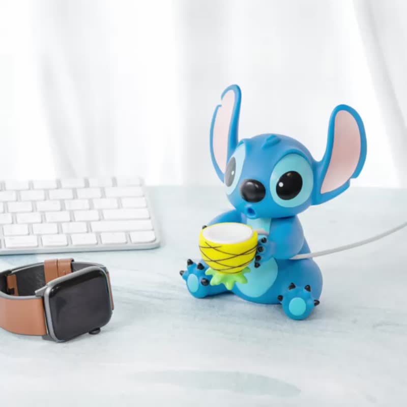 Limited time offer [In stock] Stitch Doll Apple Watch charging stand (not charged) - แกดเจ็ต - วัสดุอื่นๆ สีน้ำเงิน