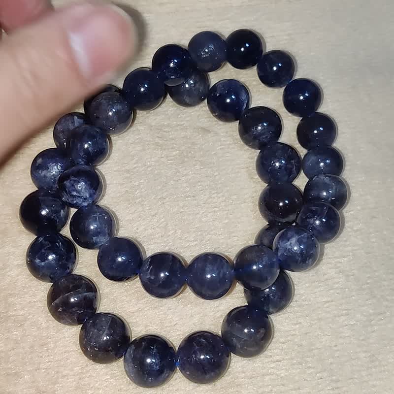 【訂製品】血滴堇青石 Lolite 手串 手鍊 天然水晶 6-12mm - 手鍊/手環 - 水晶 