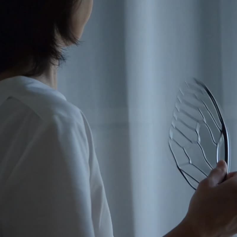 せみうちわ 透明 Cicada Fan Clear - ショップ oodesign 扇子