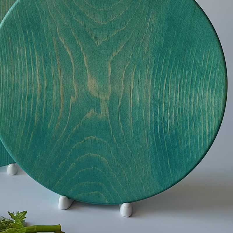 Wooden plate Tiffani - Plates & Trays - Wood Blue