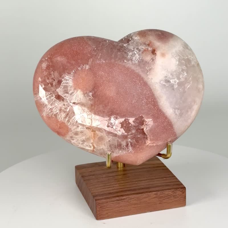 莫蘭迪瑪瑙愛心 720550 - 擺飾/家飾品 - 水晶 粉紅色