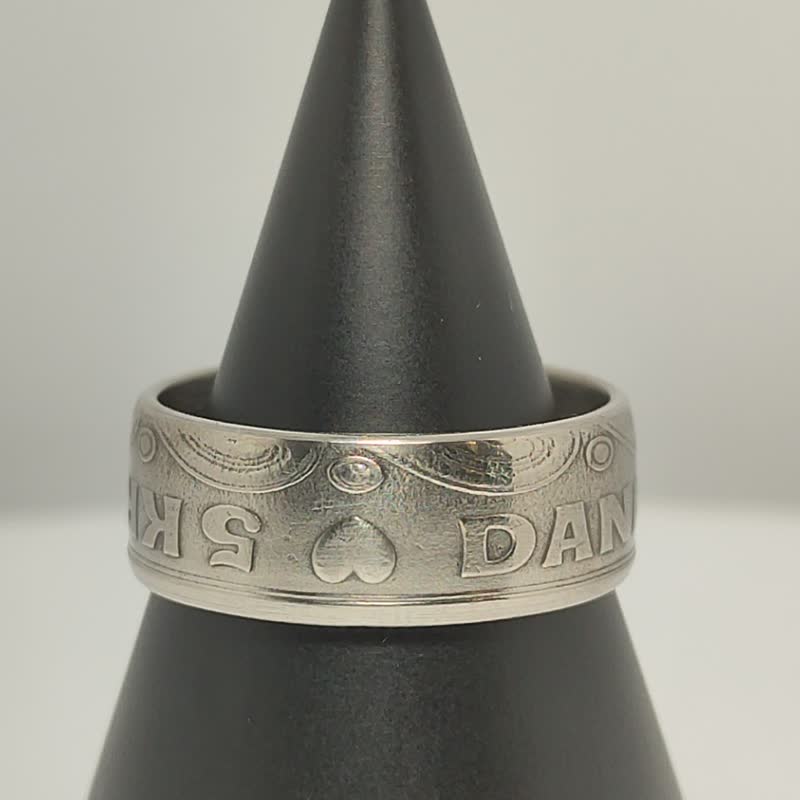Denmark Coin Ring 5 Kroner 1990-2016 coin rings for men coin rings for women - 戒指 - 其他金屬 