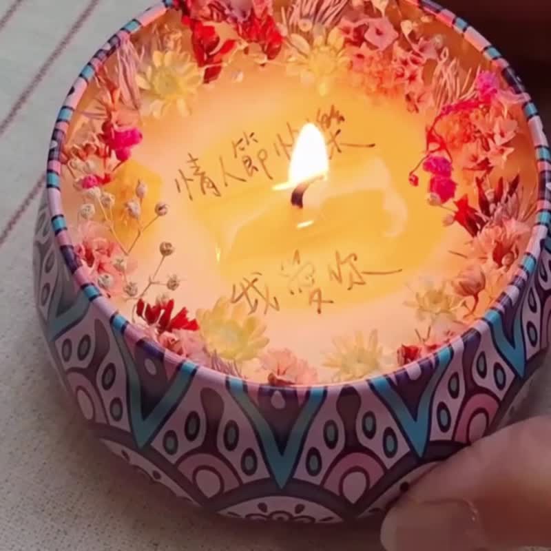 訊息香薰蠟燭+擴香花束+精油禮盒 快速出貨 新張優惠 情人節禮物 - 香氛/精油/擴香 - 精油 粉紅色