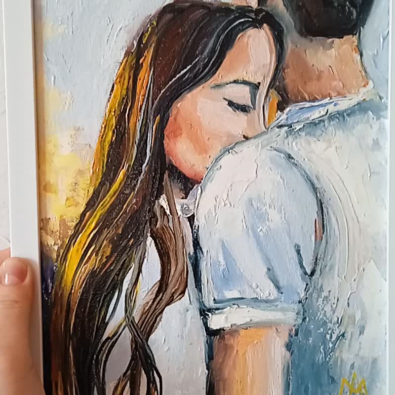 Loving Couple Painting Couple in Love Art Original Painting Oil 20*30cm -  Shop AboutART Posters - Pinkoi