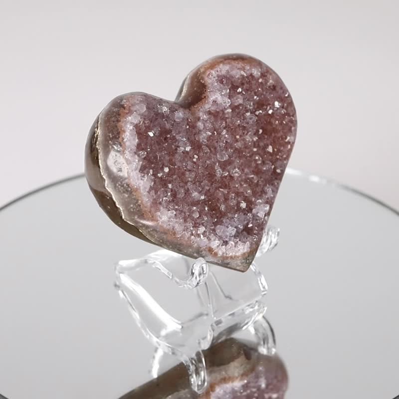 異象愛心水晶 1300107  特殊二次結晶 能量更強更開運 - 擺飾/家飾品 - 水晶 紫色