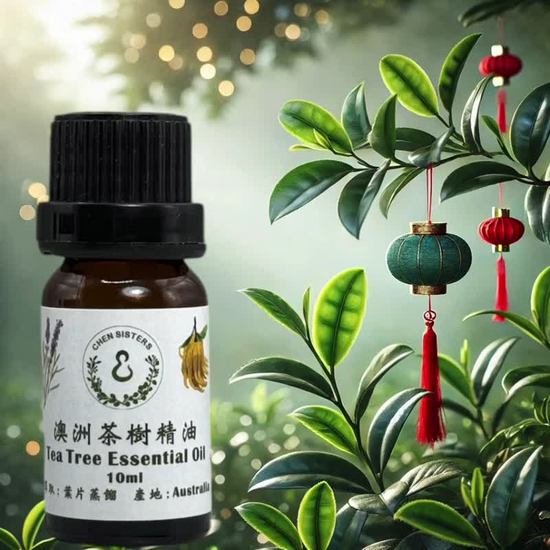 100% pure Australian tea tree essential oil, natural, additive-free, fully effective for purifying and repelling mosquitoes. Comes with a diffuser Stone. - Fragrances - Essential Oils White