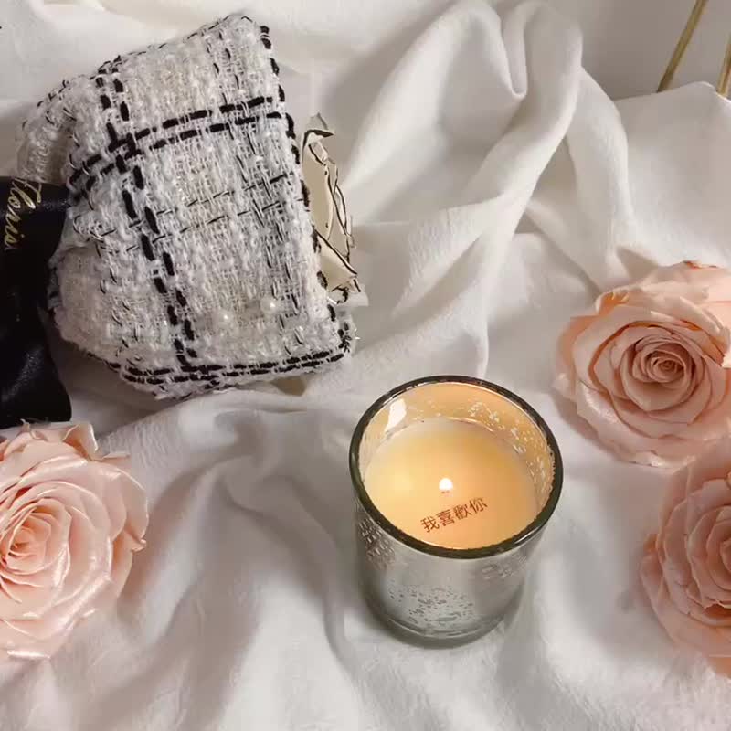 情人香氛花束禮盒組 香氛蠟燭 俄羅斯花束 情人節花束 情人禮物 - 香氛蠟燭/燭台 - 蠟 