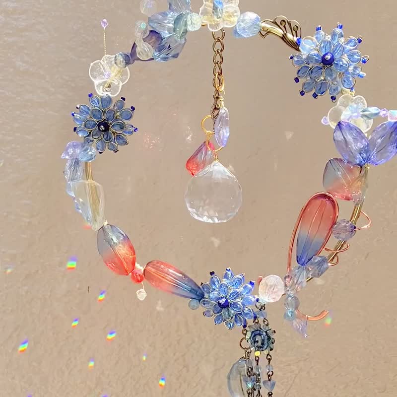 Wreath - Stained Glass Sun Catcher at Sunrise - อื่นๆ - แก้ว 