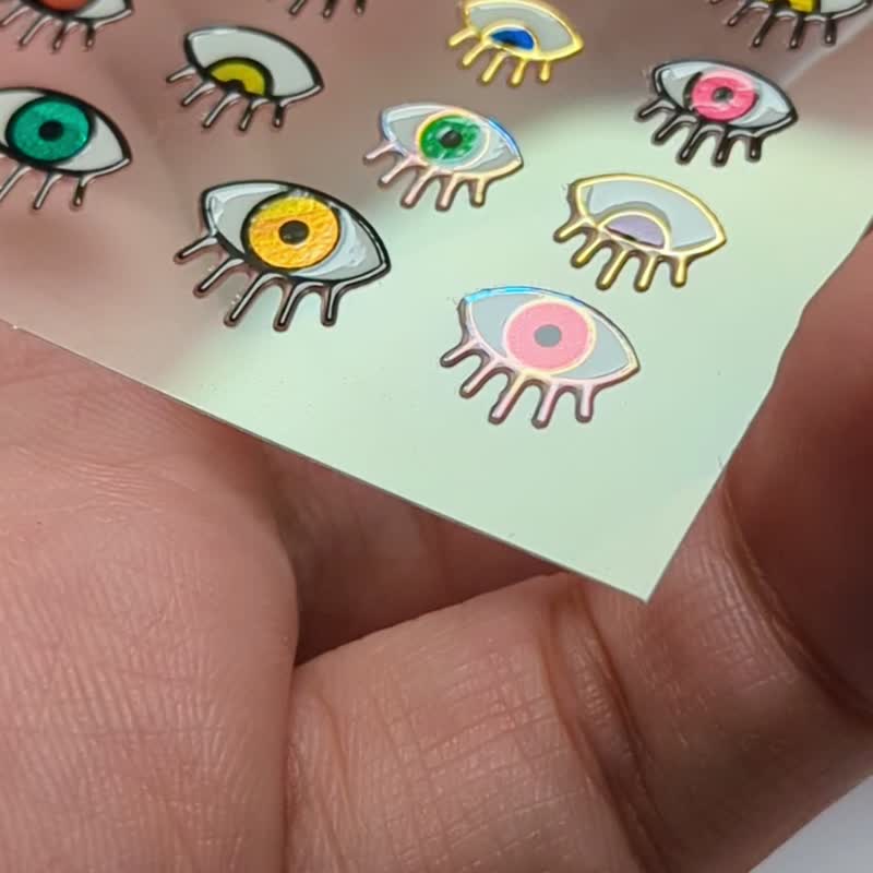 【專業用】美甲貼紙 3D Art 魅力銀河【韓國製】 - 指甲油/指甲貼 - 紙 金色