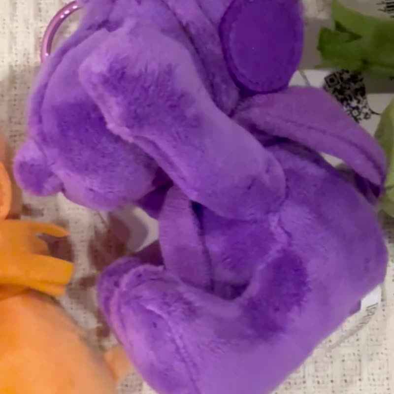 橘色 Snoopy 史努比鑰匙圈吊飾史奴比包包掛飾 - 鑰匙圈/鑰匙包 - 聚酯纖維 橘色