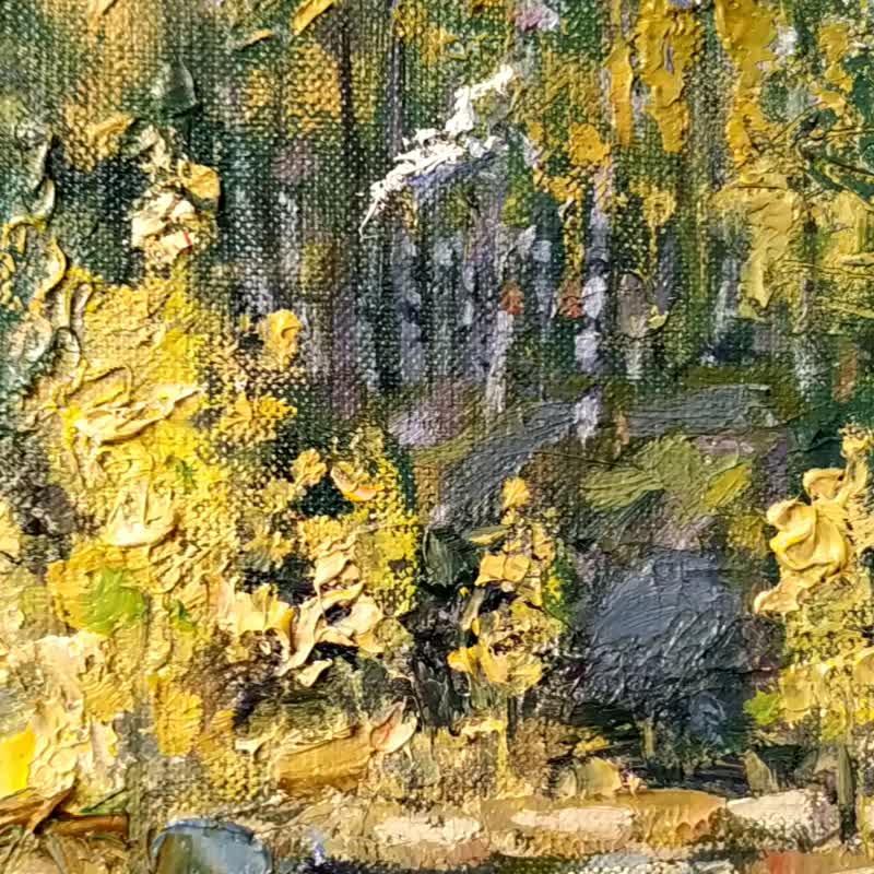 Spring Painting Birch Nature Landscape Trees Artwork Impressionism by Savenkova - 海報/掛畫/掛布 - 其他材質 多色
