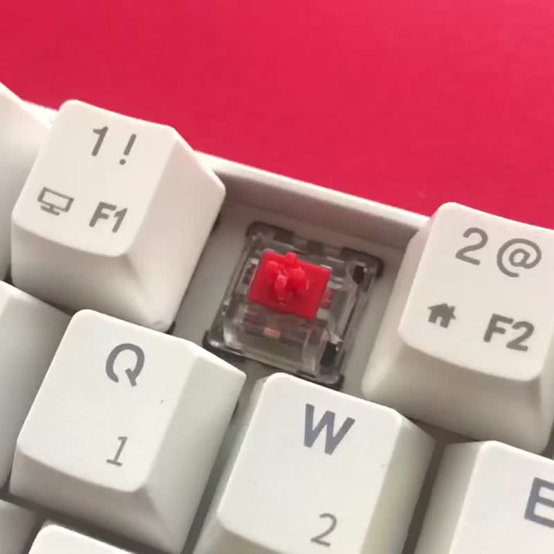 【和菓子(梅)】 キーキャップ(メカニカルキーボード Cherry MX軸) - 電腦配件 - 黏土 紅色