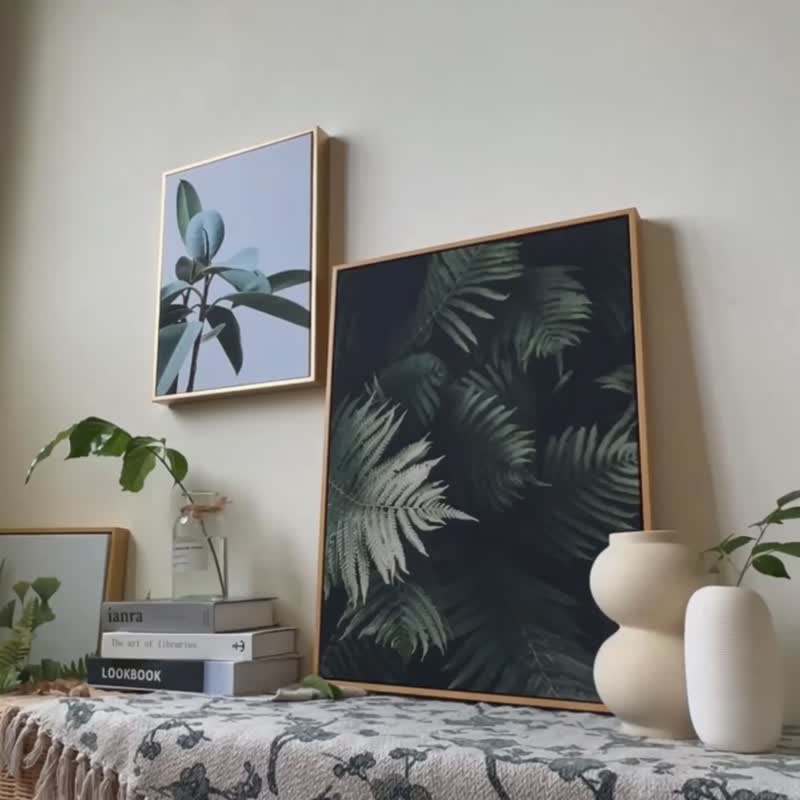 生氣蓬勃－畫/哪裡買畫/旅店掛畫/客廳/植物/北歐家居佈置/複製畫 - 海報/掛畫/掛布 - 其他材質 多色