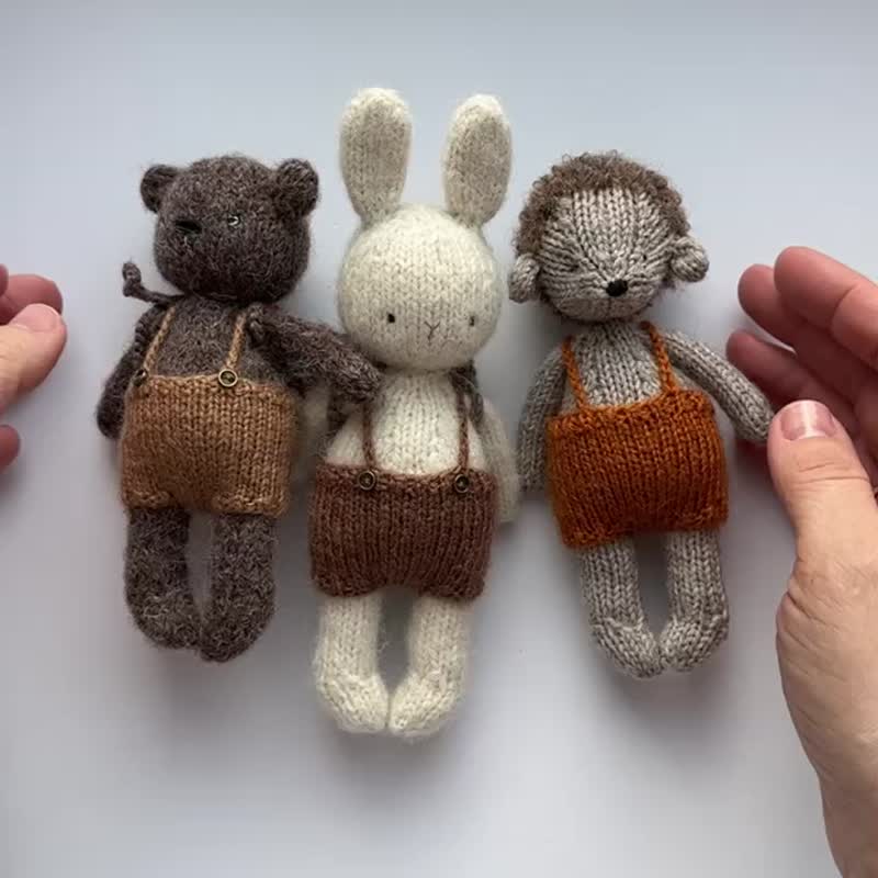BACKPACK for toys and dolls. Knitting pattern. English and Russian PDF. - 手工藝教學/工具書 - 其他材質 