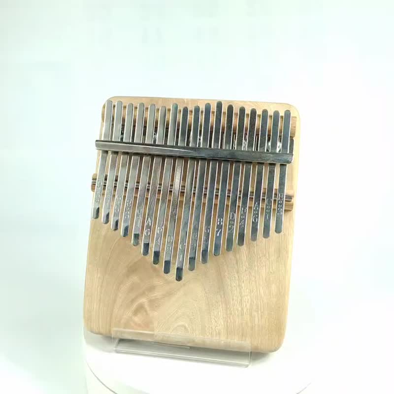 黃杞木(閃花)拇指琴/17音拇指琴/KALIMBA - 吉他/樂器 - 木頭 卡其色