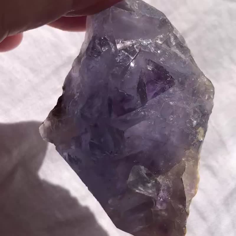 藍螢石 礦標 原石 雙色藍色紫色 水晶簇 crystal 擺設 擺件 - 擺飾/家飾品 - 水晶 藍色