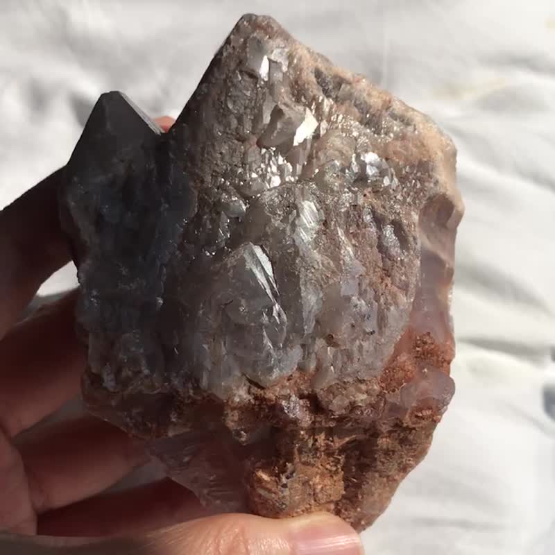 紫水晶權杖 二次結晶 山脈印記 水晶柱 擺件 手握 手把玩 印記 - 擺飾/家飾品 - 水晶 紫色