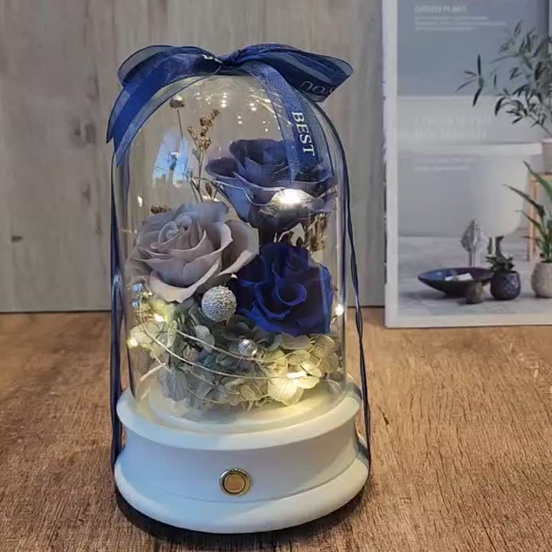 Bluetooth Speaker Bell Night Light Graduation Gift/Mother’s Day/Valentine’s Day/Birthday Gift/Christmas - ช่อดอกไม้แห้ง - พืช/ดอกไม้ 