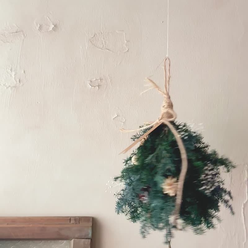 小精靈聖誕樹 永生雪松 聖誕掛飾 聖誕裝飾 交換禮物 - 乾燥花/永生花 - 植物．花 