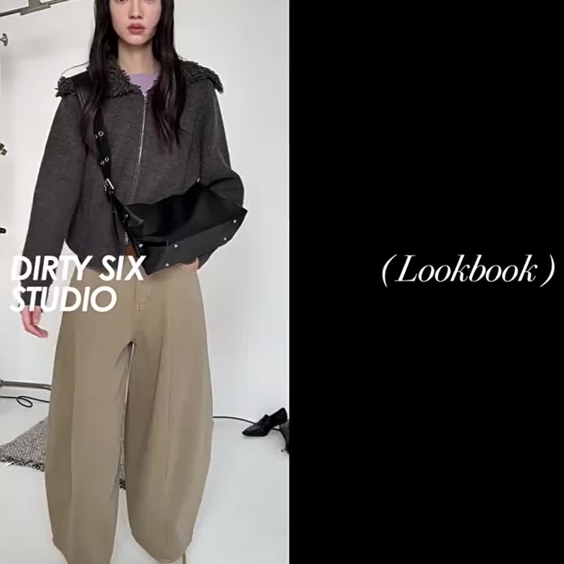 水洗沙草薑 哥本小包 寬肩帶 單肩斜背小方包 出街斜背包 - 側背包/斜孭袋 - 其他人造纖維 卡其色