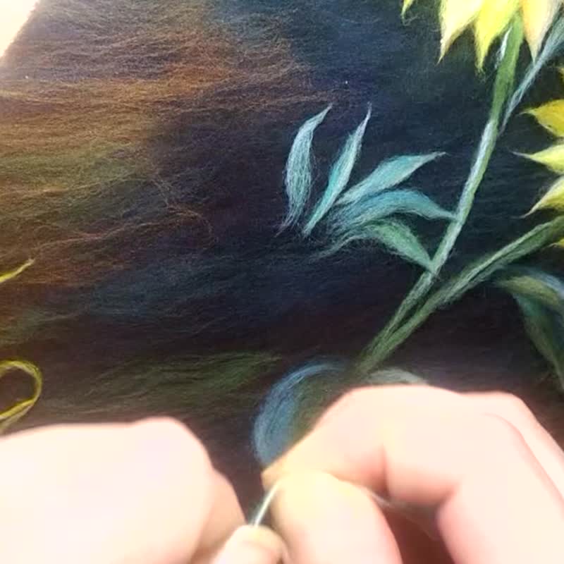 向日葵繪畫教程PDF英文羊毛氈教程 - 手工藝教學/工具書 - 其他材質 