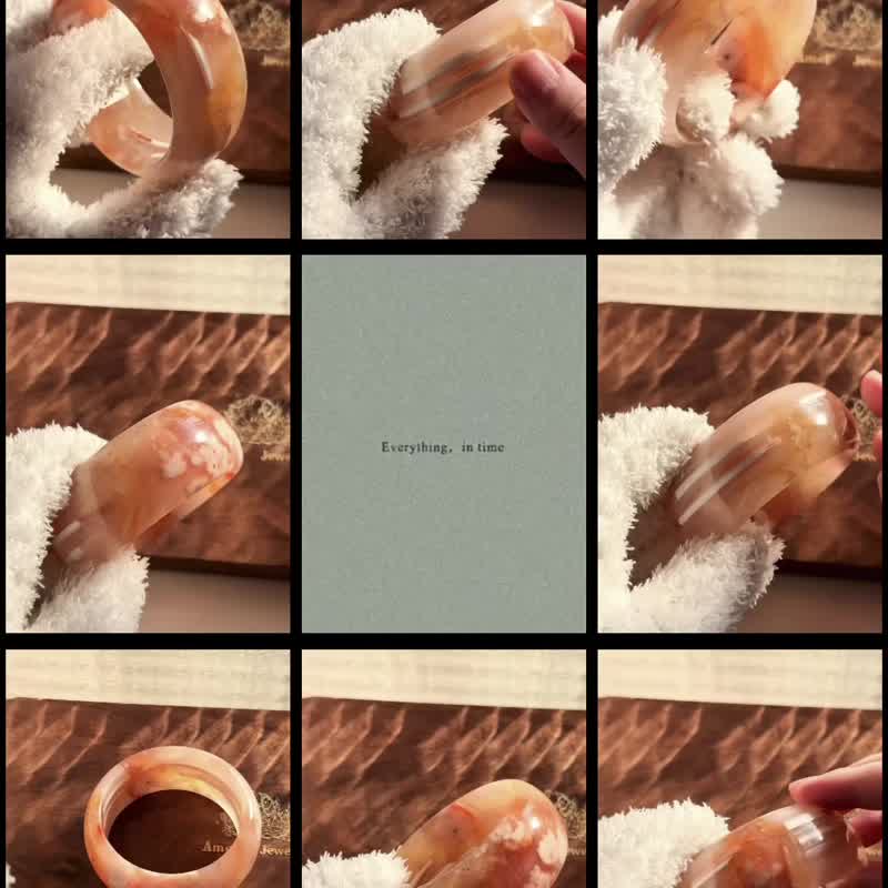 滿樹爛漫丨櫻花瑪瑙手鐲丨水晶靈氣能量噴霧丨彌雅原創設計BC30 - 手鍊/手環 - 水晶 粉紅色