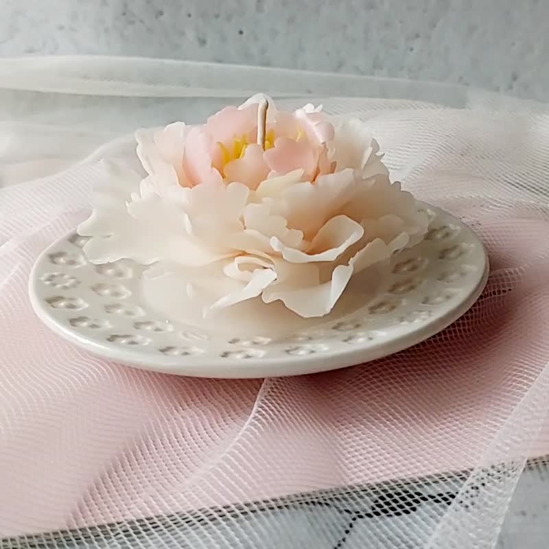 Wax Flower Course--Peony [Group of 1 person]--Cultural coins available - Candles/Fragrances - Wax 