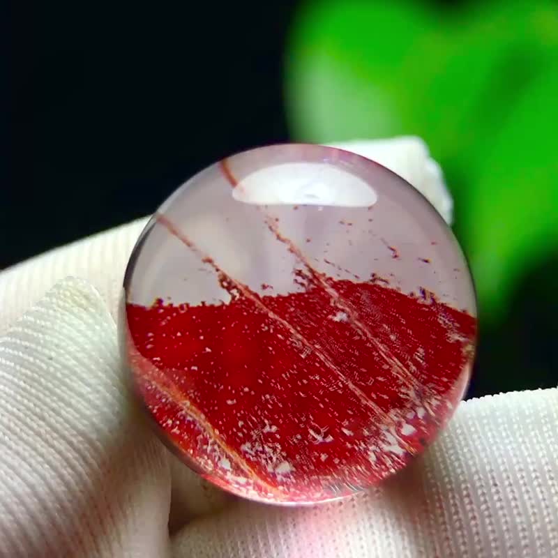 14mm全美天然紅膠花單珠  無暇 可鑲嵌隨心設計 - 其他 - 水晶 