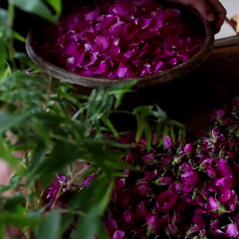 客製 薔薇夜 | 獨家配方 墨紅重瓣玫瑰 天然手工線香 臥香 - 香氛/精油/擴香 - 植物．花 