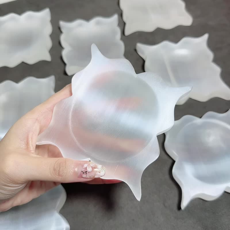 透石膏碟 | 消磁淨化能量充電 - 擺飾/家飾品 - 水晶 白色