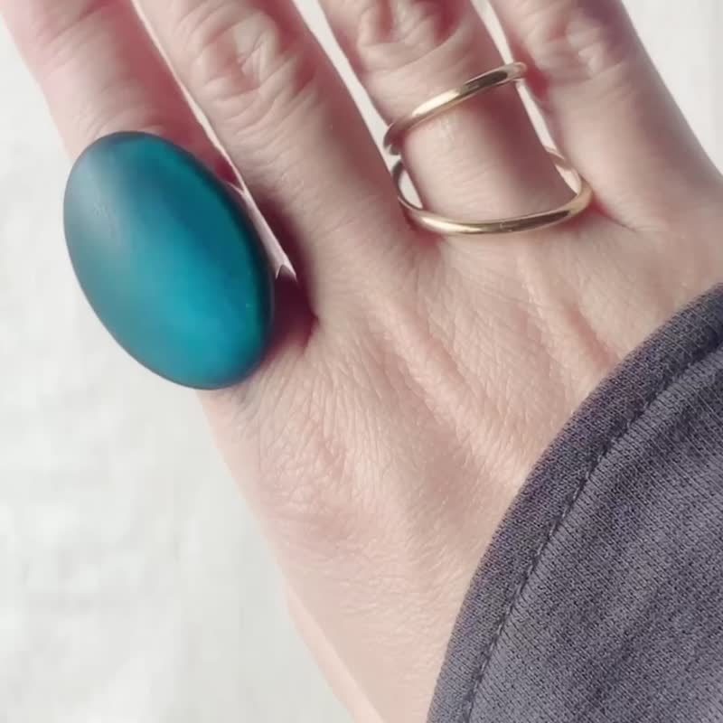 Galaxy volume ring /Mercury/ 水星/silver925 戒指 日本戒指 - 戒指 - 純銀 藍色