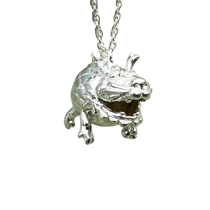 Balloon Animal Series Blessing Pineapple Year of the Dragon Limited Edition Sterling Silver Animal Shape Necklace Animal sli - Necklaces - Sterling Silver Silver