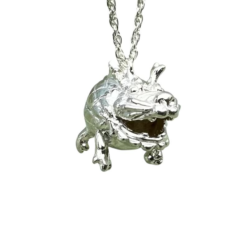 Balloon Animal Series Blessing Pineapple Year of the Dragon Limited Edition Sterling Silver Animal Shape Necklace Animal sli - สร้อยคอ - เงินแท้ สีเงิน