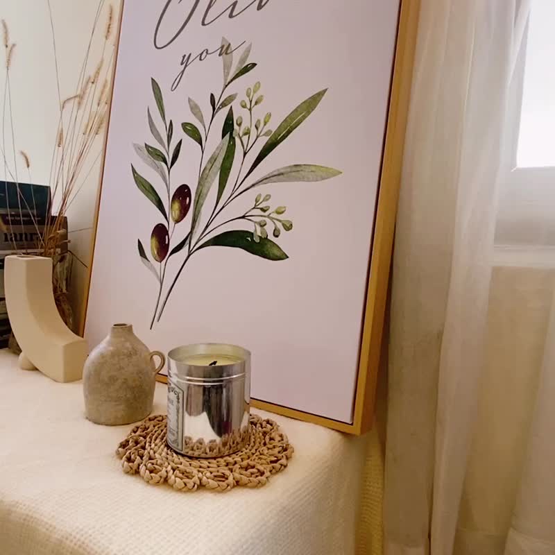 Olive you • say I love you-Wall Art, Love quotes, Love You print, Kitchen decor - โปสเตอร์ - วัสดุอื่นๆ สีเขียว