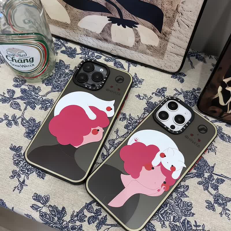 SigemaCreation 铝合金按键及隱藏式磁吸板 iPhone16pro/16promax - 手機殼/手機套 - 塑膠 卡其色