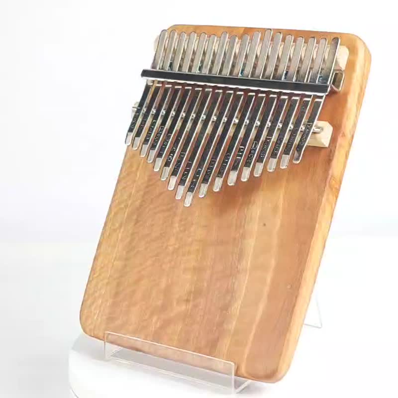 Skinned Eucalyptus Thumb Piano/17-Tone Thumb Piano/KALIMBA - กีตาร์เครื่องดนตรี - ไม้ สีนำ้ตาล