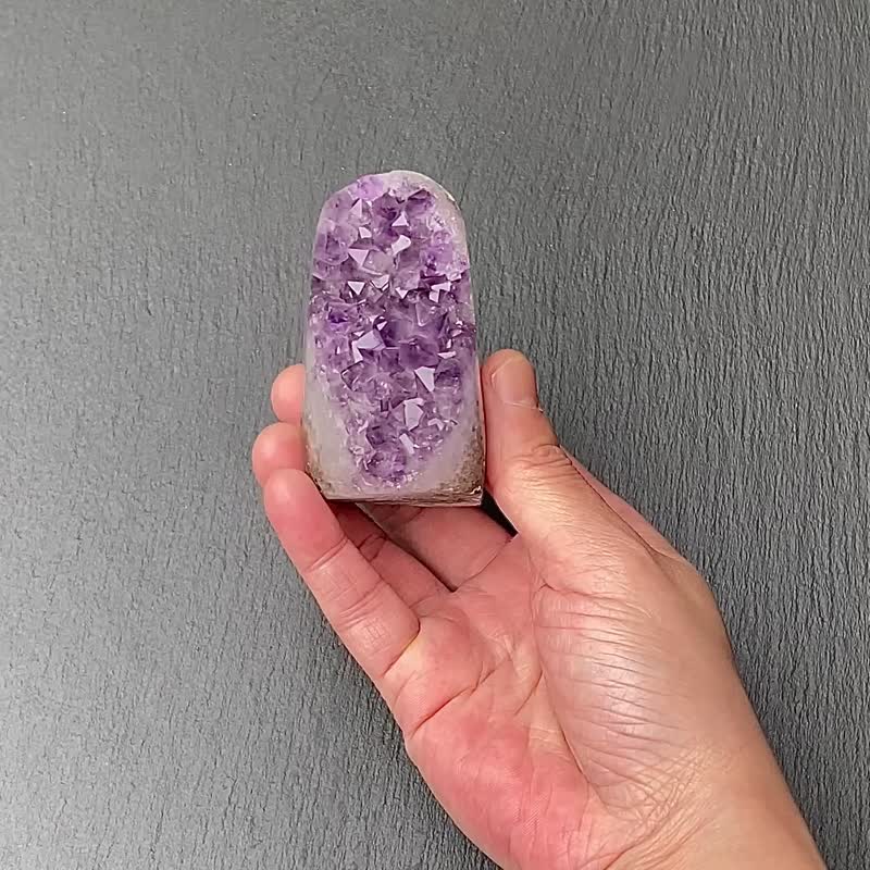 招財開運-天然原礦紫晶鎮 紫水晶 消磁手鍊 快速出貨 - 擺飾/家飾品 - 水晶 紫色