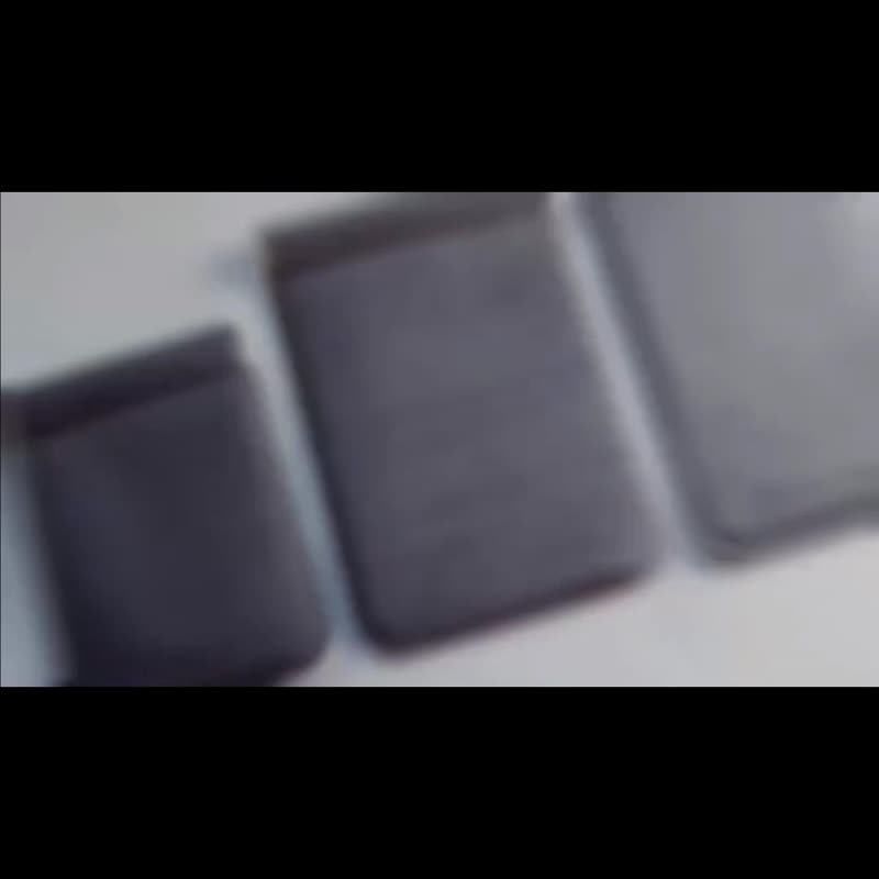 台灣製造 仿麂皮彈片口金收納袋 隱蔽式證件套 3C 收納 情侶 中秋 - 其他 - 其他材質 灰色