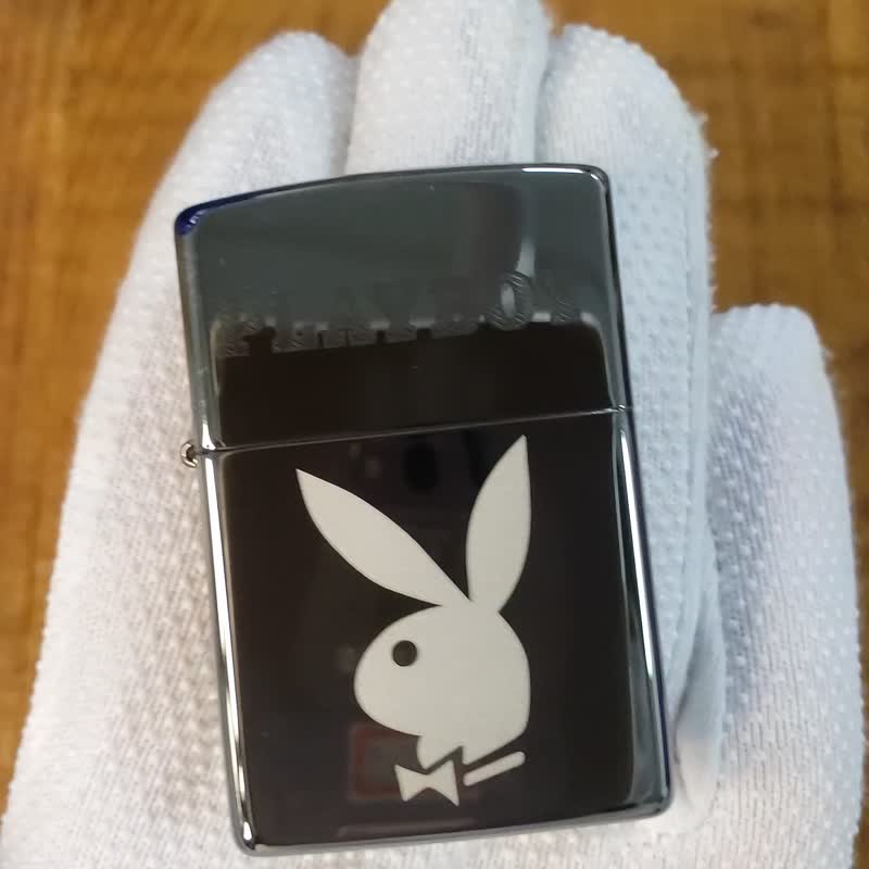 Playboy Black Pattern Windproof Lighter