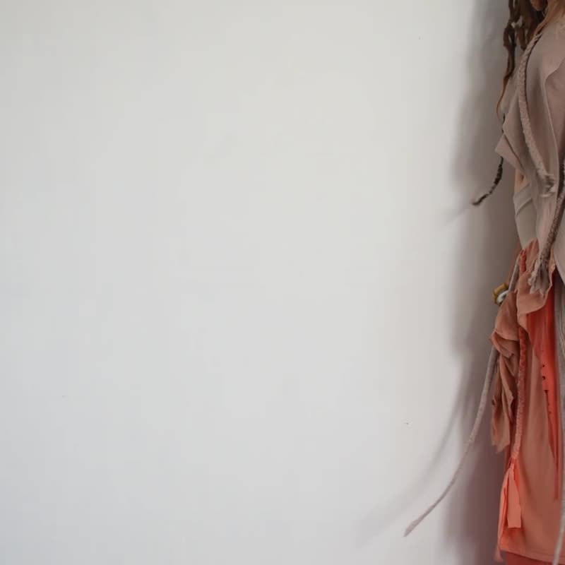 オレンジ色の夏祭りスカート、三つ編みロングスカート、ダンス衣装 - スカート - その他の素材 オレンジ