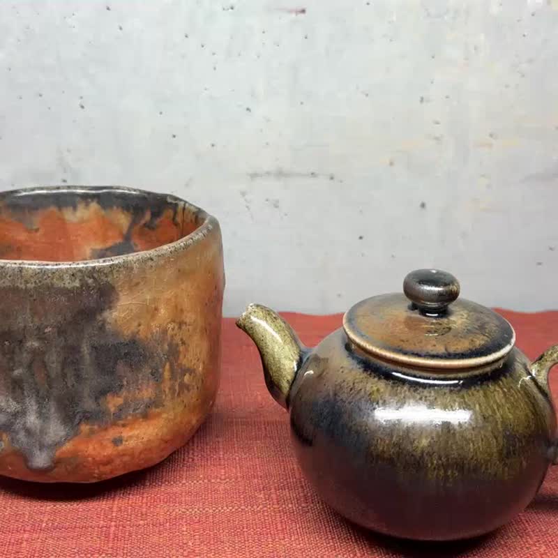 茶壺/正把/柴燒/落灰/楊博戎 - 茶壺/茶杯/茶具 - 陶 