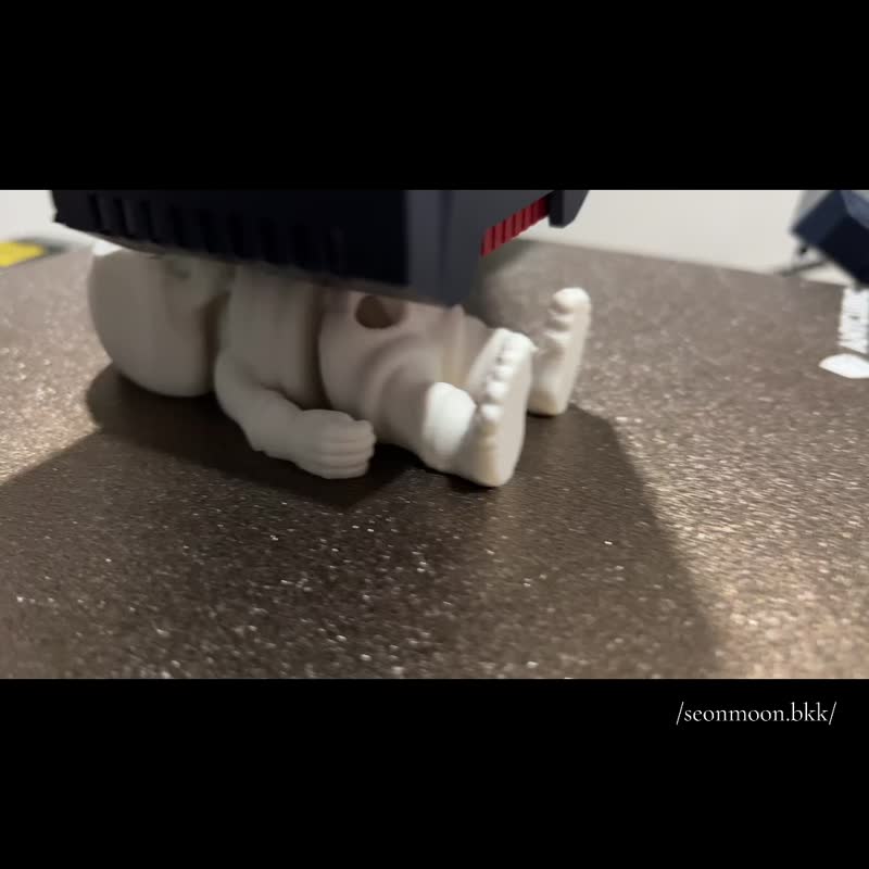Zou Skeleton 10 cm - Little Skeleton - 擺飾/家飾品 - 塑膠 白色