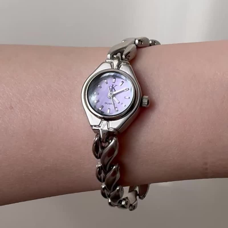 Calvin Klein中古錶/復古時鐘/時鐘/老錶/vintage watch/女錶 - 女錶 - 其他金屬 銀色