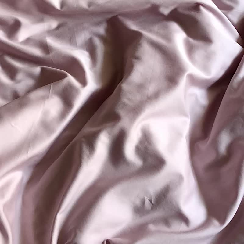 Pink Duvet Cover, Natural 100% Cotton Sateen - เครื่องนอน - ผ้าฝ้าย/ผ้าลินิน สึชมพู