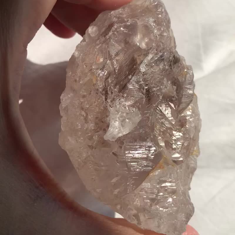喜馬拉雅 白水晶 涅槃城堡 螺旋水晶 幽靈共生 礦標 水晶原礦 - 其他 - 水晶 白色