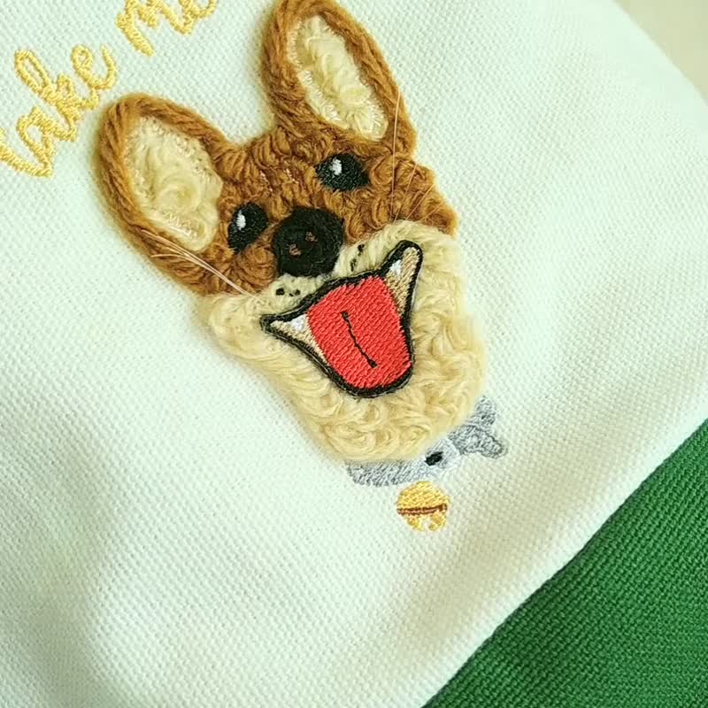 *帶我出門*  雙杯提袋/飲料袋 台灣犬系列 2種立體圖案 - 手提包/手提袋 - 其他人造纖維 咖啡色