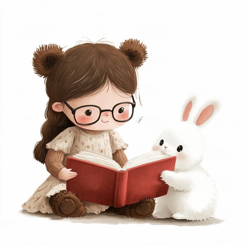 相伴2 掛畫 插畫風 藝術微噴溫馨童趣風客廳書房臥室裝飾 - 海報/掛畫/掛布 - 棉．麻 