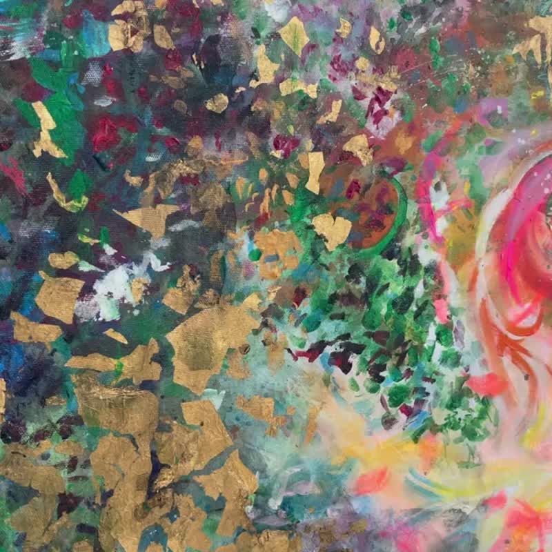 カラフルな絵画キャンバス上の抽象アートオリジナルの油絵現代絵画